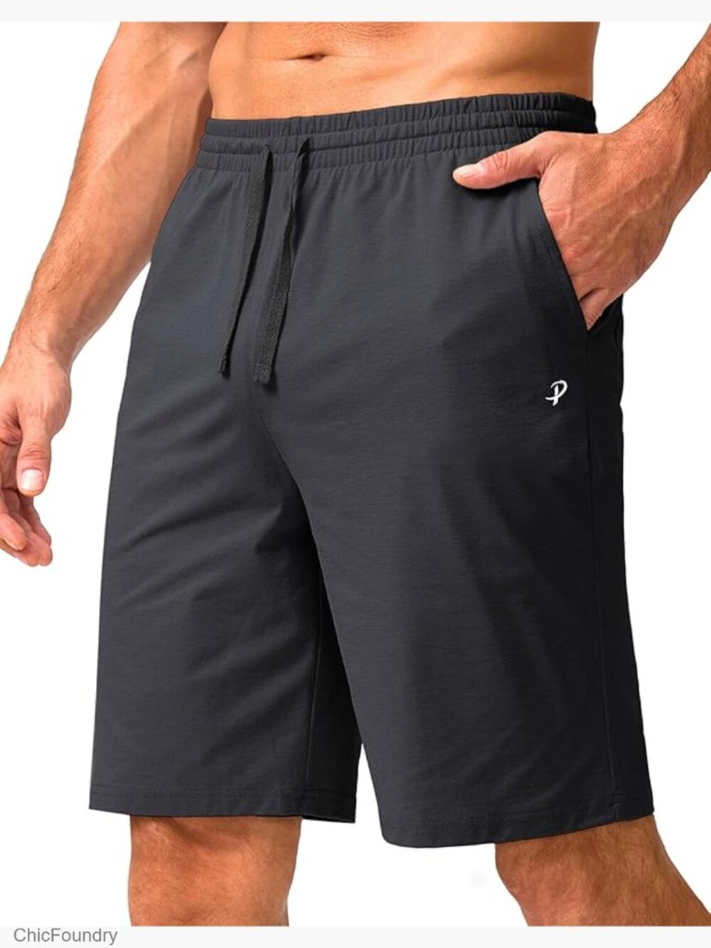 Men's Lounge Shorts with Pockets 9" Lightweight Jersey Athletic Shorts for Gym